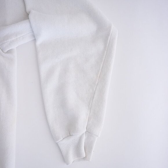 VTG '90s Lee Cotton Blend White Black Will Watch Plymouth Ma Crewneck Sweater L - Picture 5 of 10